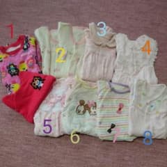 まとめ売り 女の子 ロンパース50～70のサムネイル