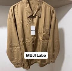 MUJI Labo(旧)洗いざらしリヨセル混レギュラーカラーシャツ男女兼用のサムネイル