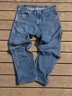 Wrangler ライトブルーワイドデニムパンツ36✖️34のサムネイル