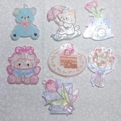 どうぶつ♡チューリップアクリルプレートビーズ7種のサムネイル