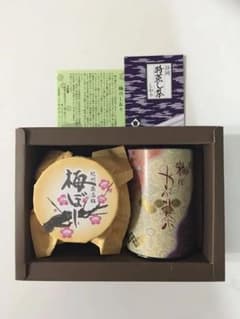 紀州南高梅 梅ぼし と 静岡特蒸し やぶきた茶 セットのサムネイル
