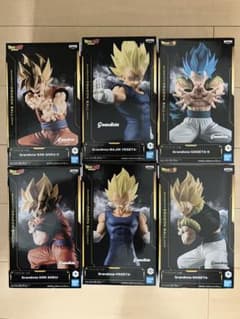 ドラゴンボールGrandistaフィギュ6種セット 孫悟空 ベジータ ゴジータ