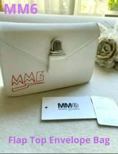 【希少】MM6 マルジェラ　ミニ　スマホショルダー　バッグ　レザー　白　花見のサムネイル