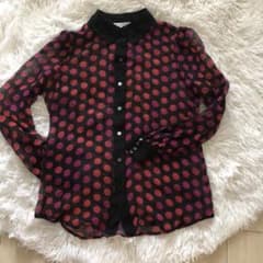 DIANE VON FURSTENBERG 長袖 ブラウス ドット柄 - メルカリ