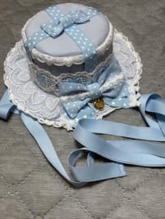 アンジェリックプリティ　ミニハット　サックス　angelic pretty アンジェリックプリティ ミニハット サックス angelic pretty - メルカリ