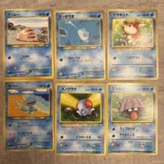 ポケモンカード 旧裏面 水タイプ 6枚セット - メルカリ