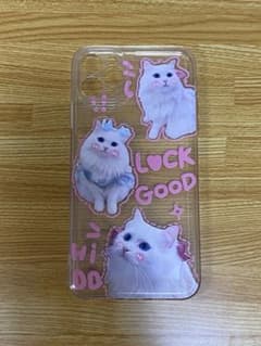 iPhone 11 Pro Max 用スマホケース 猫デザイン クリアケースのサムネイル