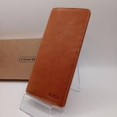 ✨ 상태좋음 COACH 코치 긴 지갑 브라운 가죽 상자 포함 남성