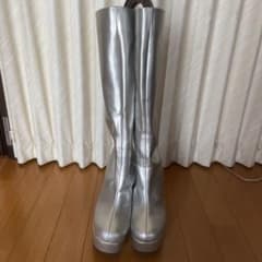 【ポポ様専用】厚底ストレッチロングブーツのサムネイル