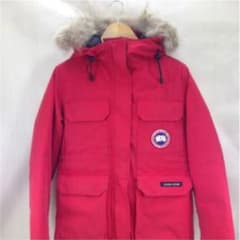 【カナダグース】ダウン　コートダウン　リアルファー赤レッドM/Mサイズ確実正規品のサムネイル