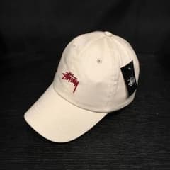 stussy ストラップ バック キャップ stock ロゴ ベージュのサムネイル