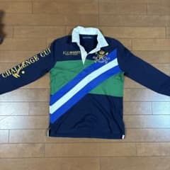 【希少】Ralph Lauren ラガーシャツ 刺繍ロゴ マルチカラー 長袖ポロのサムネイル