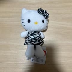 Hello Kitty ゼブラ柄 ドレス ぬいぐるみのサムネイル