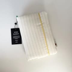 早い者勝ち 韓国 バインダー カバー 貯金 現金管理 黄色 ストライプ