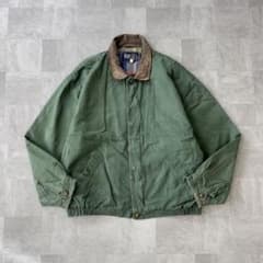 90s LANDS'END Leather Collar Hunting XL - メルカリ