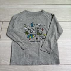 mont-bell モンベル キッズ 長袖Tシャツ グレーのサムネイル