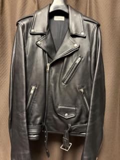 LITHIUM HOMME 램 가죽 더블 라이더스 재킷 XL 50