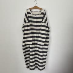 Samansa Mos2 ストライプ柄 シャツワンピース Fのサムネイル