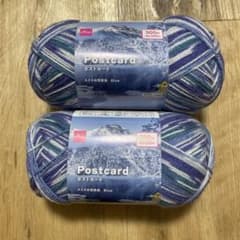 ✩ DAISO ポストカード スイスの雪景色 Blueのサムネイル