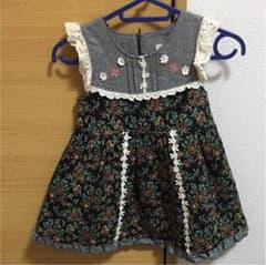 souris♡ワンピース♡ゴブラン調ワンピース♡メゾピアノ♡シャーリーテンプルのサムネイル