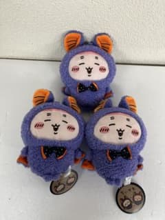 치이카와 할로윈이 마구치 파우치 봉제 장난감 게 3 개 세트