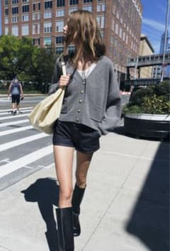 【美品】ZARA グレー カーディガンのサムネイル