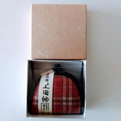 【未使用】上田紬　小銭入れ　がま口のサムネイル