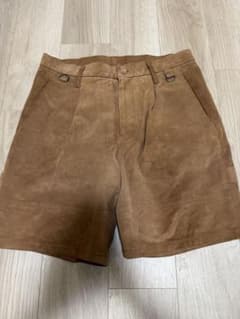 BRU NA BOINNE レザーアッシパトルショートパンツ ブルーナボイン