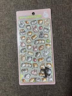 ボンボンドロップシール うさぎ＆モルモットのサムネイル