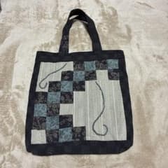 ハンドメイド トートバッグ パッチワーク風のサムネイル