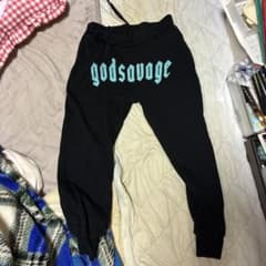 ゴッドサベージスウェットパンツ ブラック Sのサムネイル