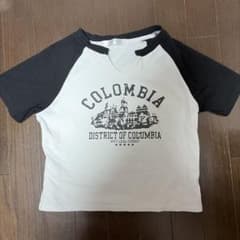 SHEENA DEL RAY スリットネック ラグランTシャツ（ピチT） Mのサムネイル