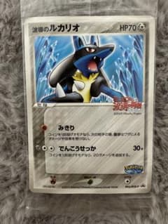 波導のルカリオ ポケパーク 未開封 プロモ Lucario PROMO 未開封】ポケパーク ルカリオ プロモカード 093/PCG-P - メルカリ