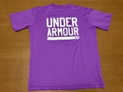 アンダーアーマー Tシャツ 半袖  〔YLG〕145〜155 ピンク パープルのサムネイル
