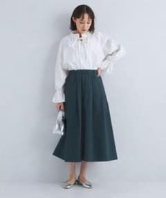 新品タグ付きグリーンレーベルリラクシングタック ギャザー フレア