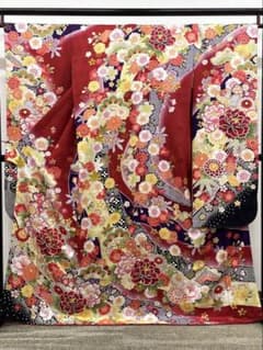 振袖 やまと扱い 金彩 紋意匠 牡丹 身丈165cm 撥水加工済 HKT201 振袖 やまと扱い 金彩 紋意匠 牡丹 身丈165cm 撥水加工済 HKT201