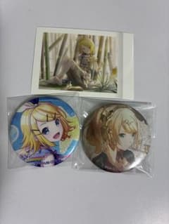 鏡音リン グリッター缶バッジ 2個セットのサムネイル