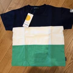 ボーダー柄 Tシャツ 100cm ネイビー ホワイト グリーンのサムネイル