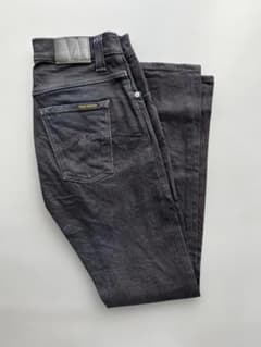 Nudie Jeans ブラックインク オーガニックデニムパンツ - メルカリ