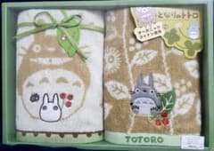 となりのトトロ　ウォッシュタオル　2枚組　丸眞　未使用品のサムネイル