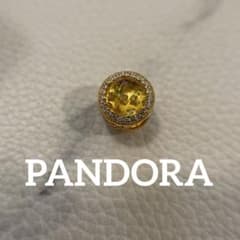 PANDORA アブストラクト クリア＆ライトゴールド チャームのサムネイル