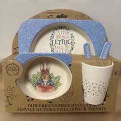 ピーターラビット 5ピース子供用食器セットのサムネイル