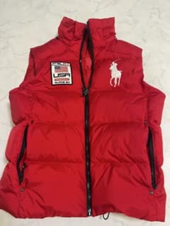 【正規品】Polo by Ralph Lauren レッド ダウンベスト Mのサムネイル