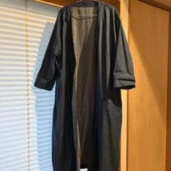 ICHI ダークブルー ロングコートのサムネイル
