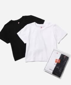 ◇ 【Hanes for BIOTOP】CROPPED T 白黒2枚セットのサムネイル