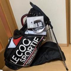 LE COQ SPORTIF スタンドキャディバッグ le coq sportif golf 軽量プリント柄スタンドキャディバッグ(9型