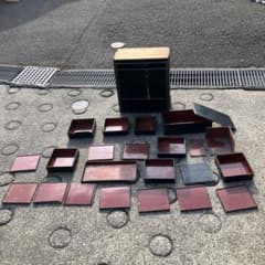 B-4 昭和レトロ 漆器 お膳 菓子椀 漆塗り 什器 まとめ売り 雑貨 古道具
