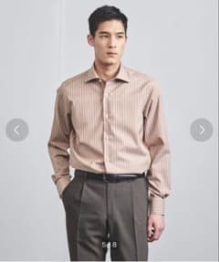※週末セール※【美品】ユナイテッドアローズ ストライプ ドレスシャツ Lサイズのサムネイル