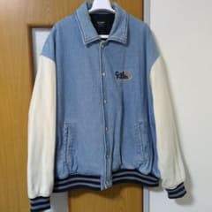 BEAMS HEART デニムスタジャン ブルゾン ライトインディゴオフホワイトのサムネイル