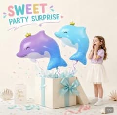 イルカ バルーン 2個セットのサムネイル